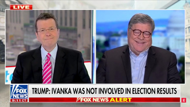 ‘Something I Would Expect from Him’: Bill Barr Laughs at Trump’s Comment that He ‘Sucked’