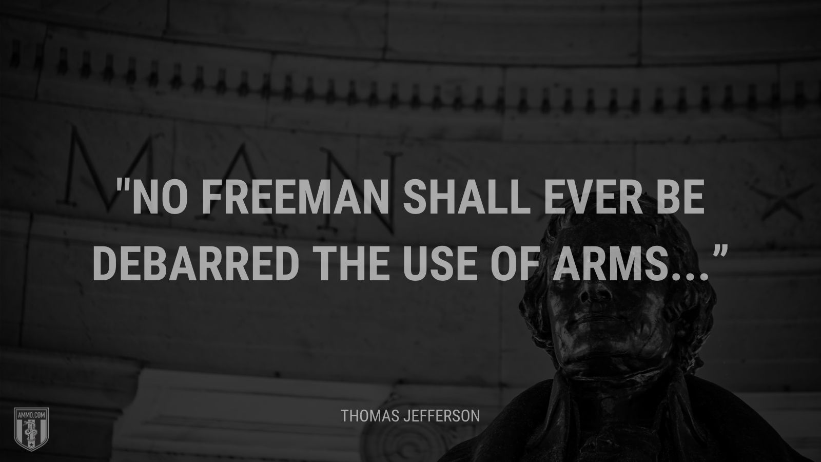 “No freeman shall ever be debarred the use of arms...” - Thomas Jefferson