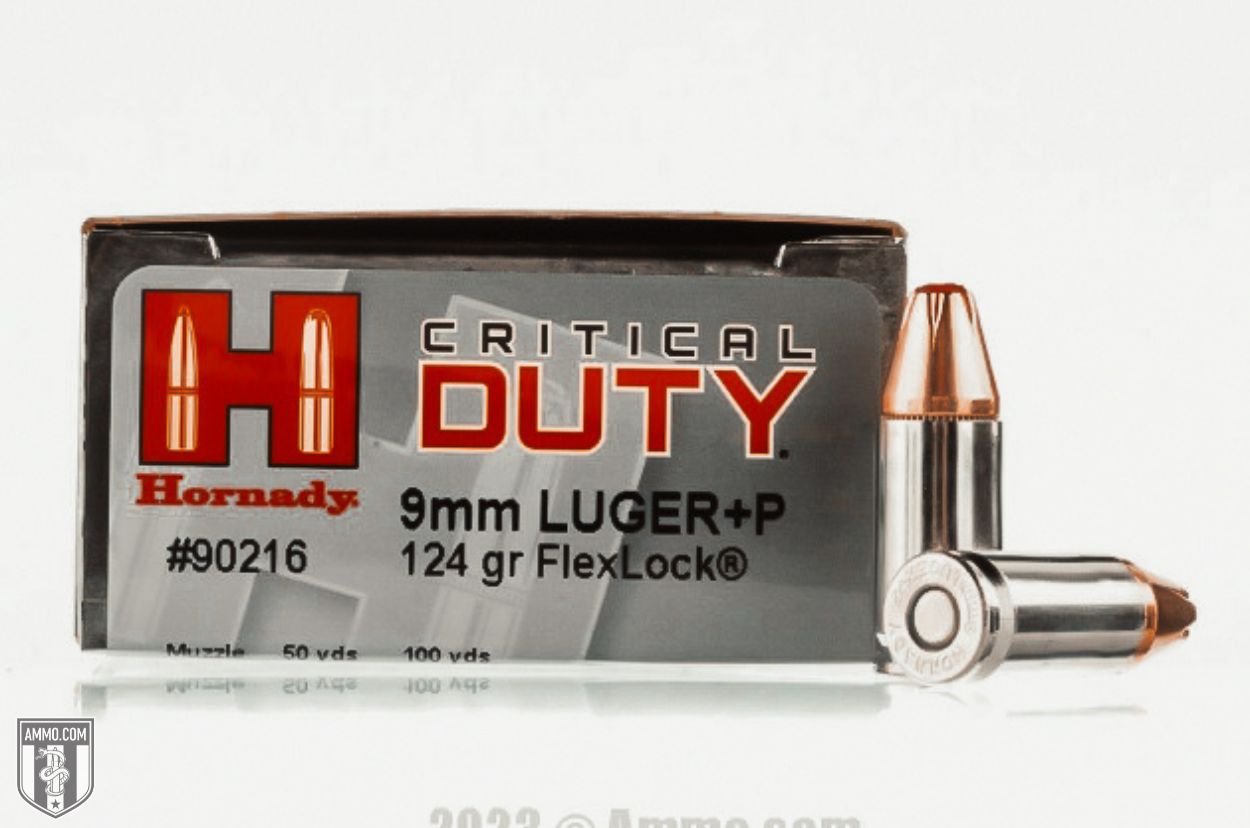 Hornady Critical Duty 9mm +P ammo