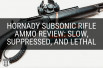 Hornady Subsonic Rifle Ammo Review: Slow, Suppressed, and Lethal